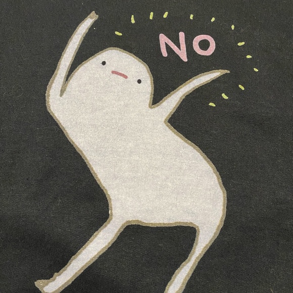 Society6 Honest Blob Says No crew neck sweater - Picture 5 of 7